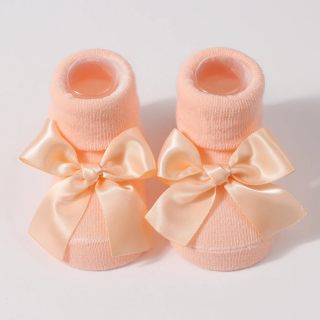 Bow Accent Baby Ankle Socks