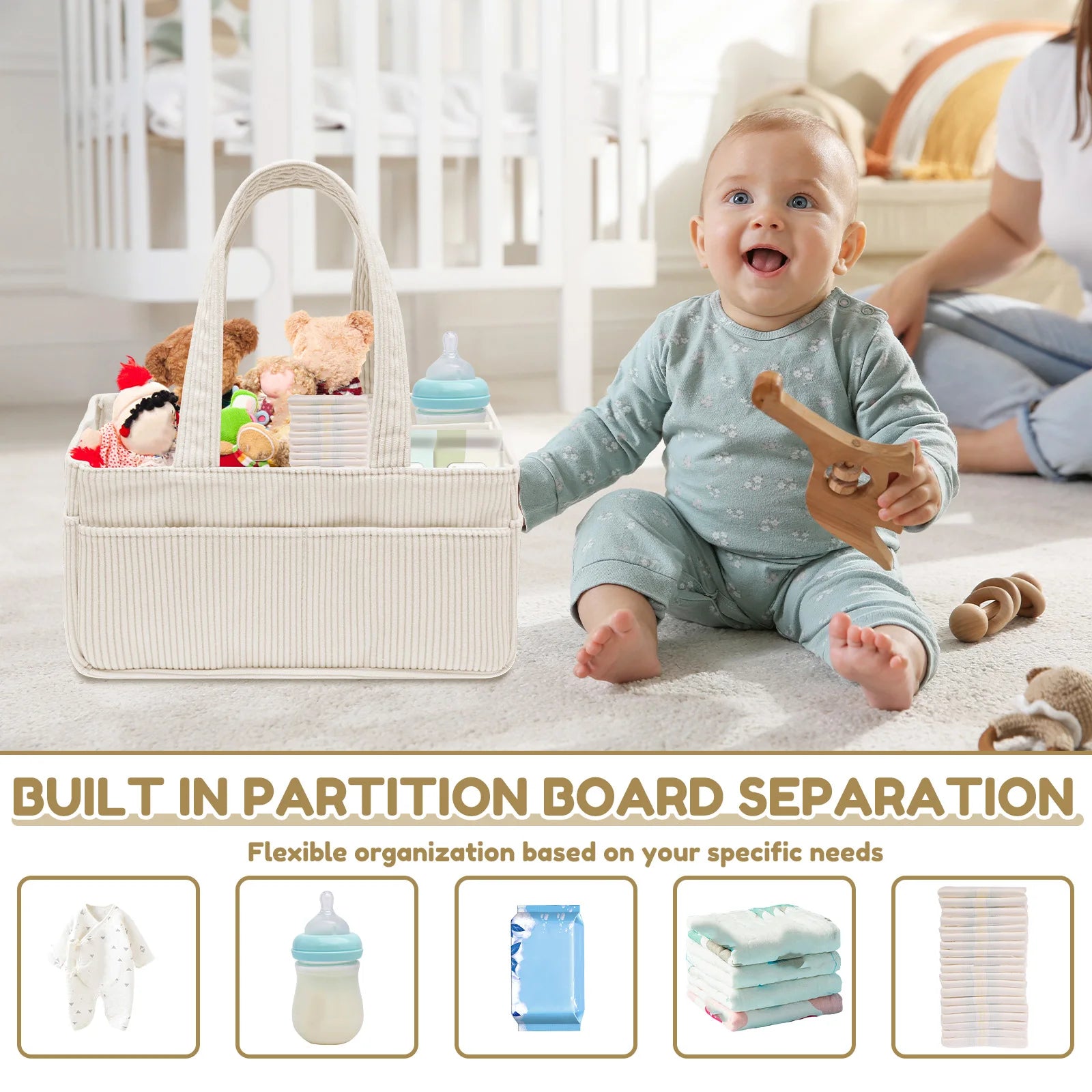 Baby Product Basket and Organizer