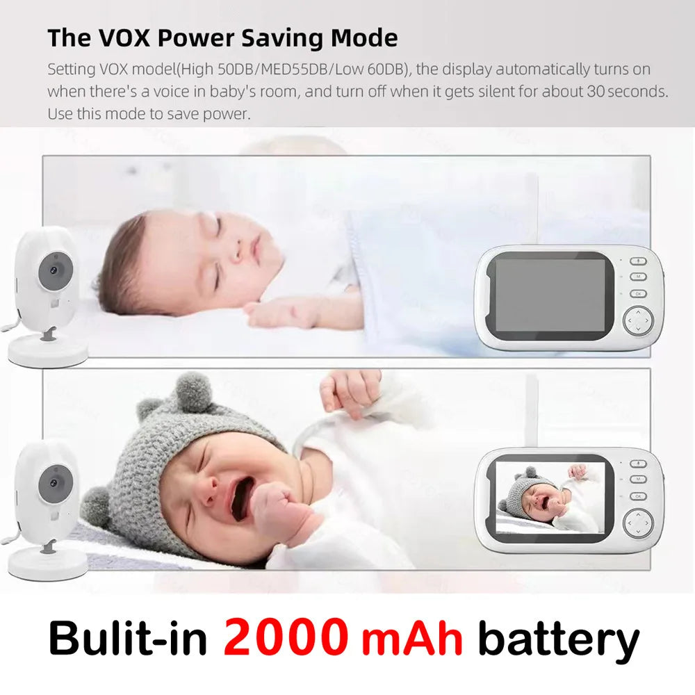 3.5" Wireless Baby Monitor with Camera