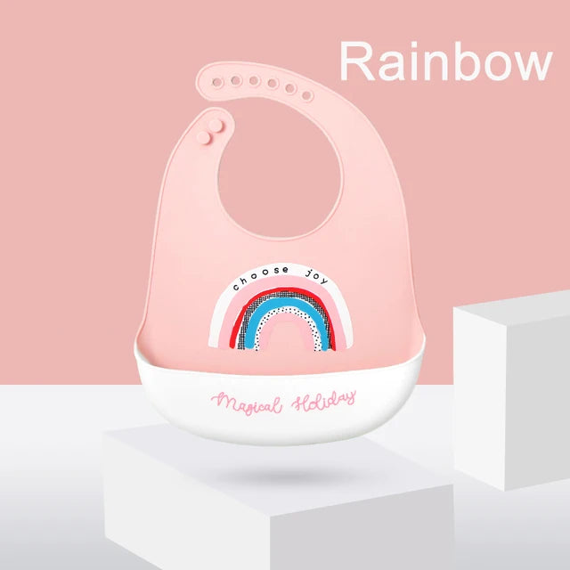 Cute Waterproof Silicone Baby Bib