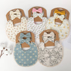 3-Piece Floral Baby Bib & Headband Set