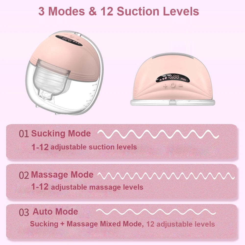 Hands-Free Wearable Electric Breast Pump