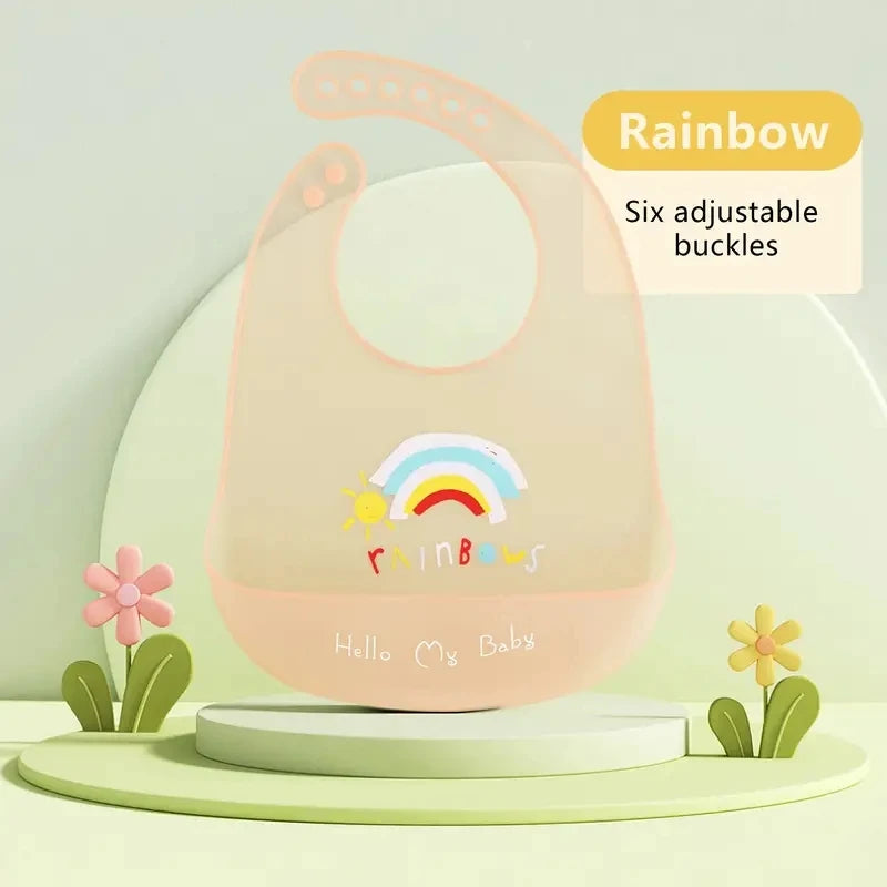 Cute Cartoon Animal Silicone Baby Bib