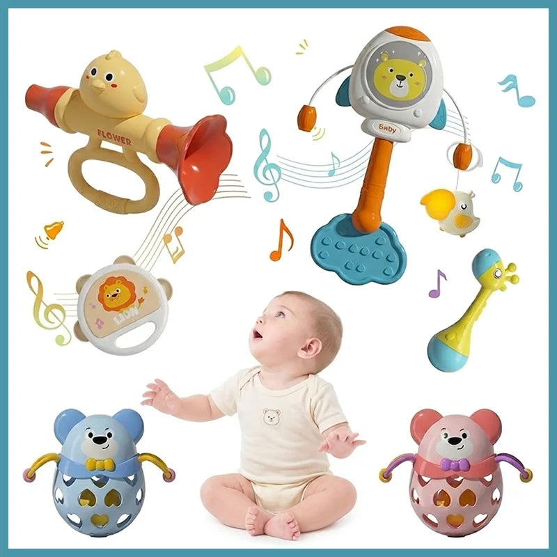 Animal Hand Bell Baby Rattle Toy