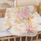 Cartoon Hooded Baby Bath Towel & Swaddle Blanket