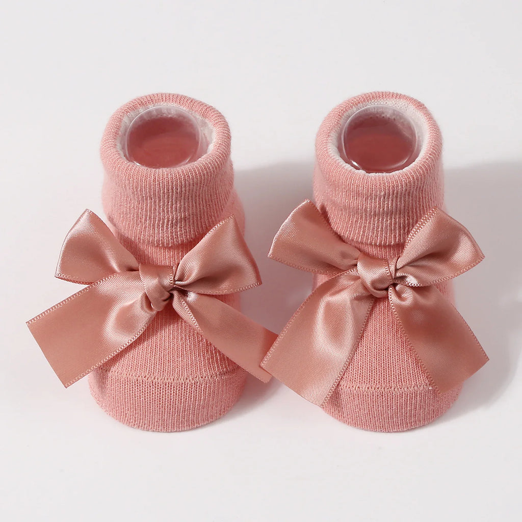 Bow Accent Baby Ankle Socks