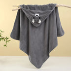 Hooded Baby Bath Towel & Swaddle Blanket