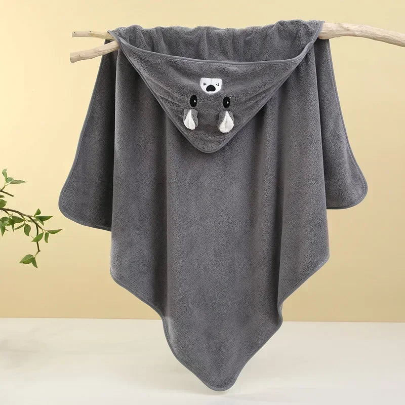 Hooded Baby Bath Towel & Swaddle Blanket