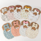 3-Piece Floral Baby Bib & Headband Set