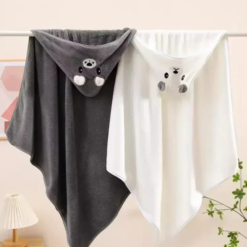 Hooded Baby Bath Towel & Swaddle Blanket