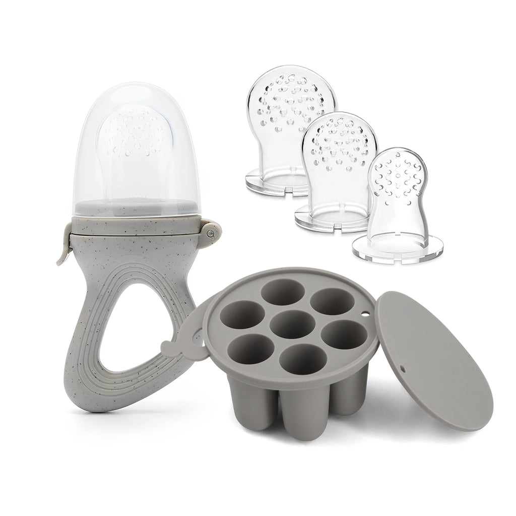 Silicone Fruit Feeder & Mini Freezer Tray Set