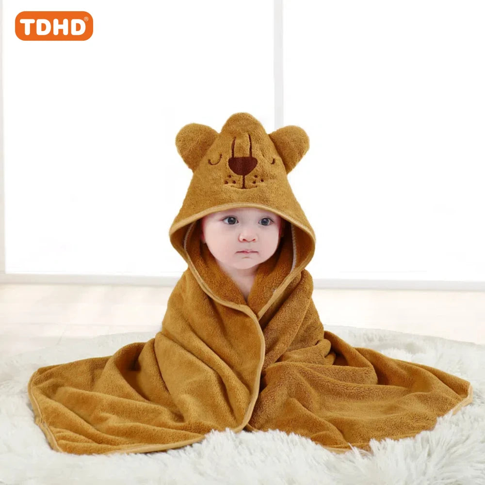 Animal Hooded Baby Bath Towel