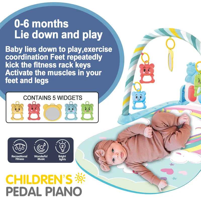 Baby Activity Play Gym & Musical Fitness Mat