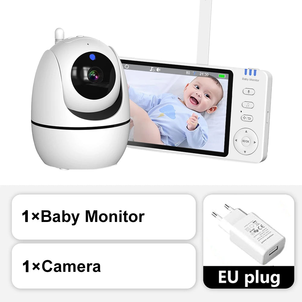 5-Inch Video Baby Monitor with PTZ Camera