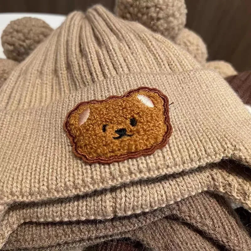 Bear Ear Knit Baby Winter Hat