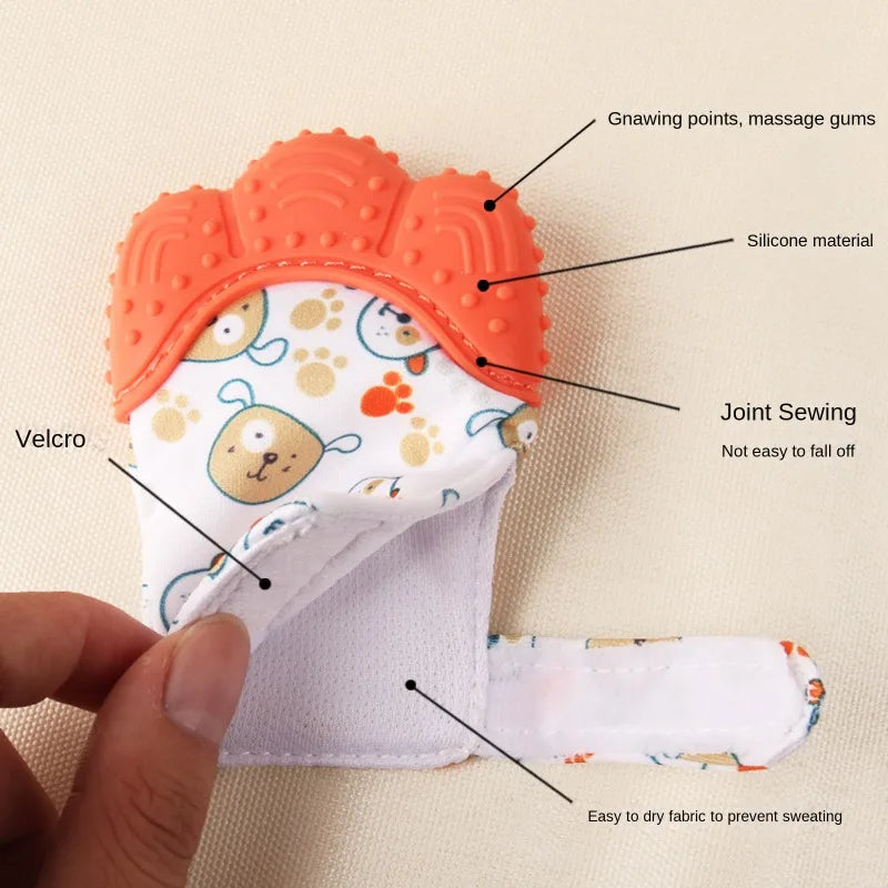 Baby Teething Mitten & Chew Glove