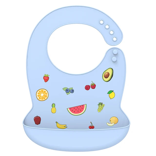 Cute Waterproof Silicone Baby Bib