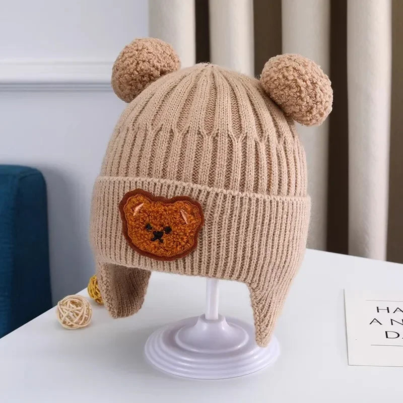 Bear Ear Knit Baby Winter Hat