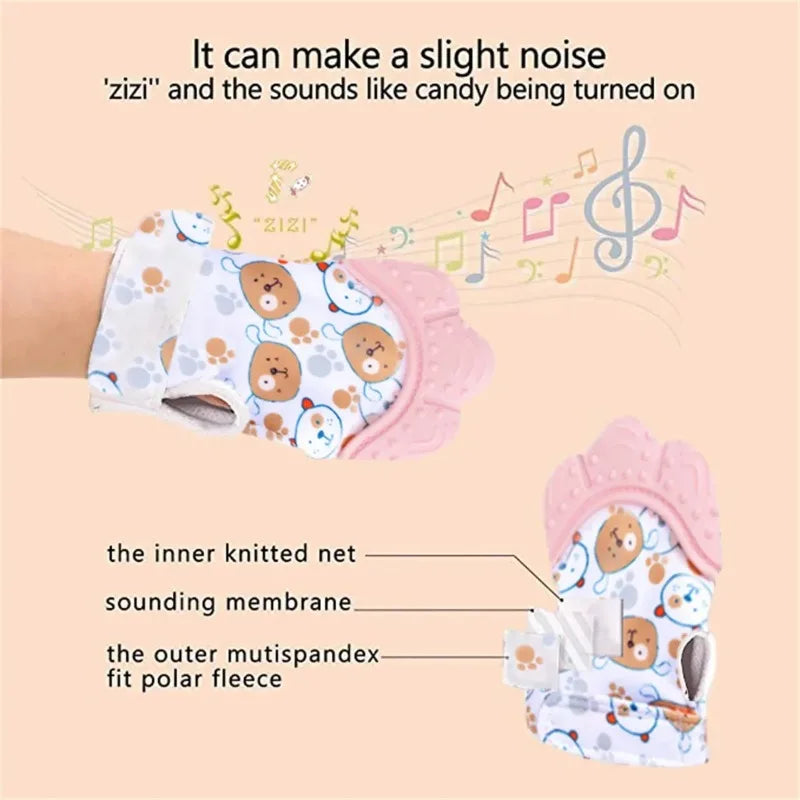 Baby Teething Mitten & Chew Glove