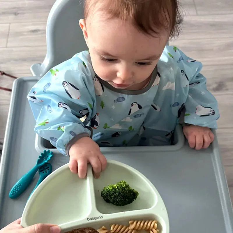 Waterproof Long Sleeve Baby Feeding Bib