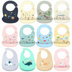 Cute Waterproof Silicone Baby Bib
