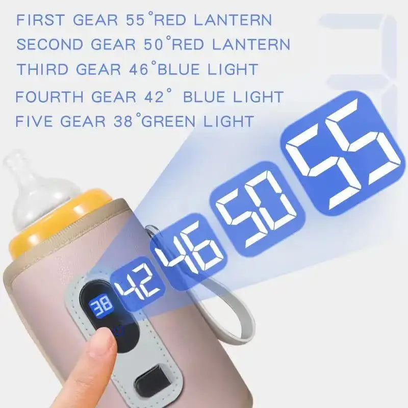 Portable USB Baby Bottle Warmer Sleeve