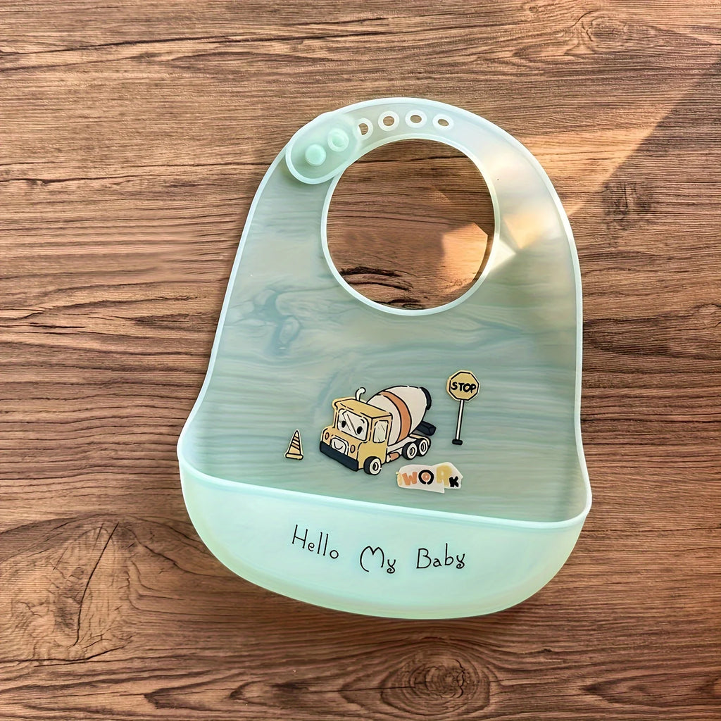 Cute Cartoon Animal Silicone Baby Bib
