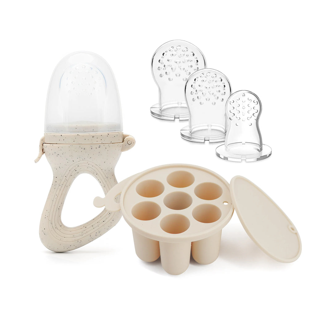 Silicone Fruit Feeder & Mini Freezer Tray Set