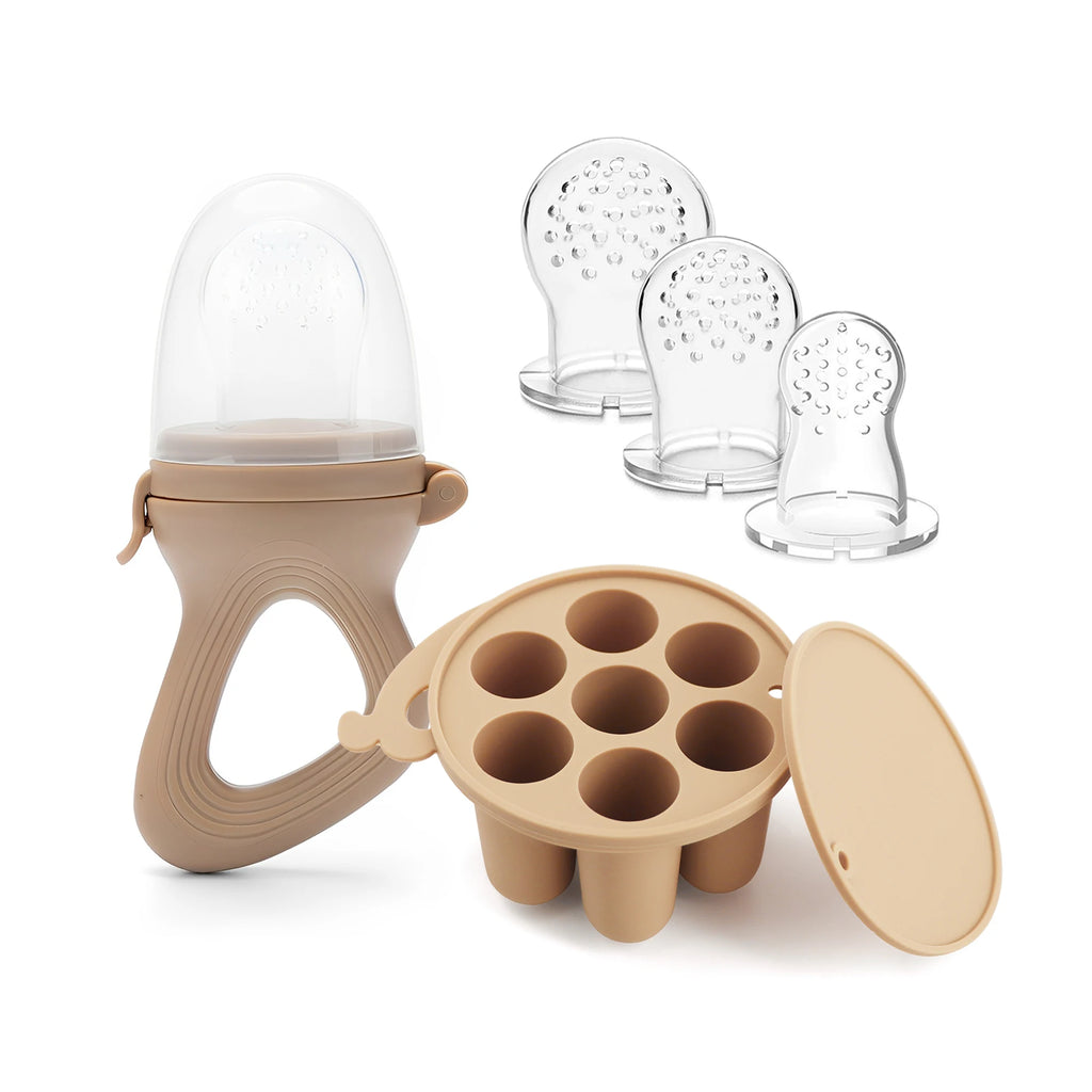 Silicone Fruit Feeder & Mini Freezer Tray Set