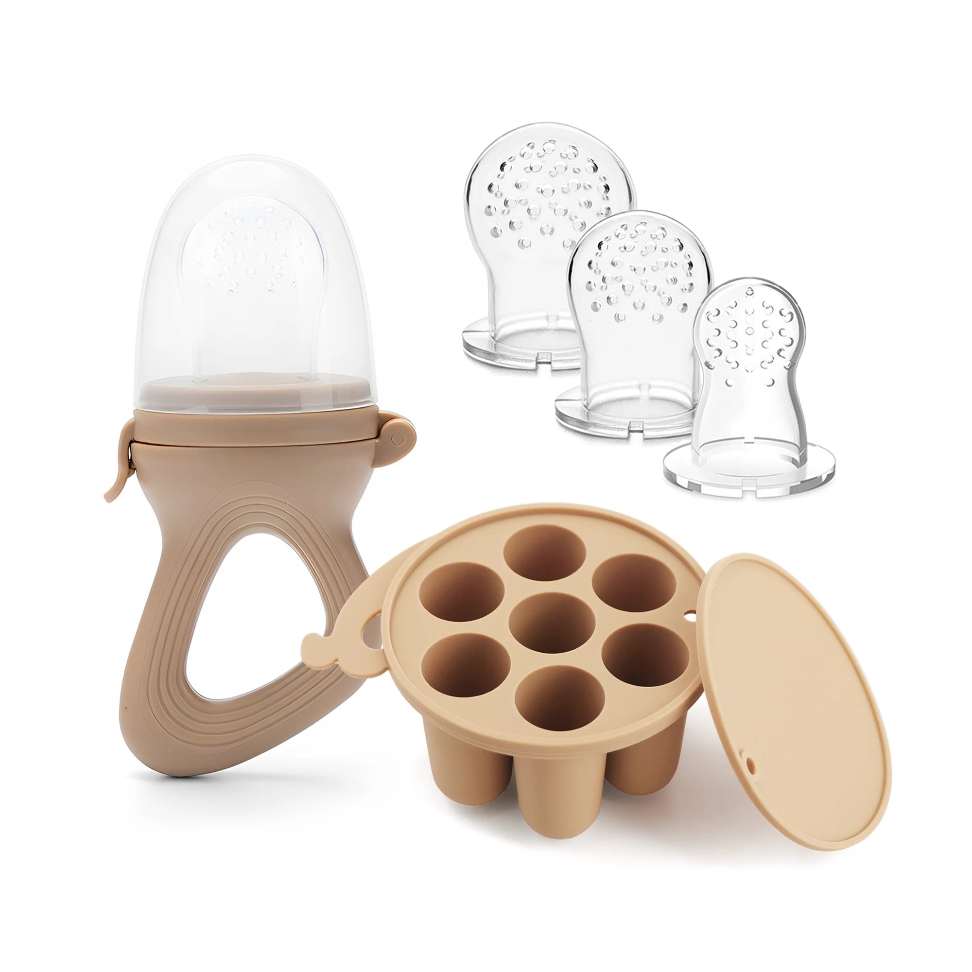 Silicone Fruit Feeder & Mini Freezer Tray Set