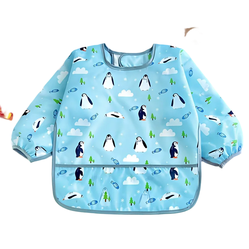 Waterproof Long Sleeve Baby Feeding Bib