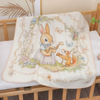 Cartoon Hooded Baby Bath Towel & Swaddle Blanket