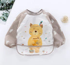 Baby Long Sleeve Waterproof Feeding Bib Apron