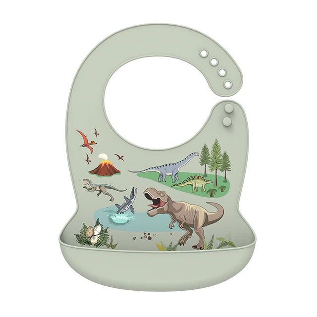 Cute Waterproof Silicone Baby Bib