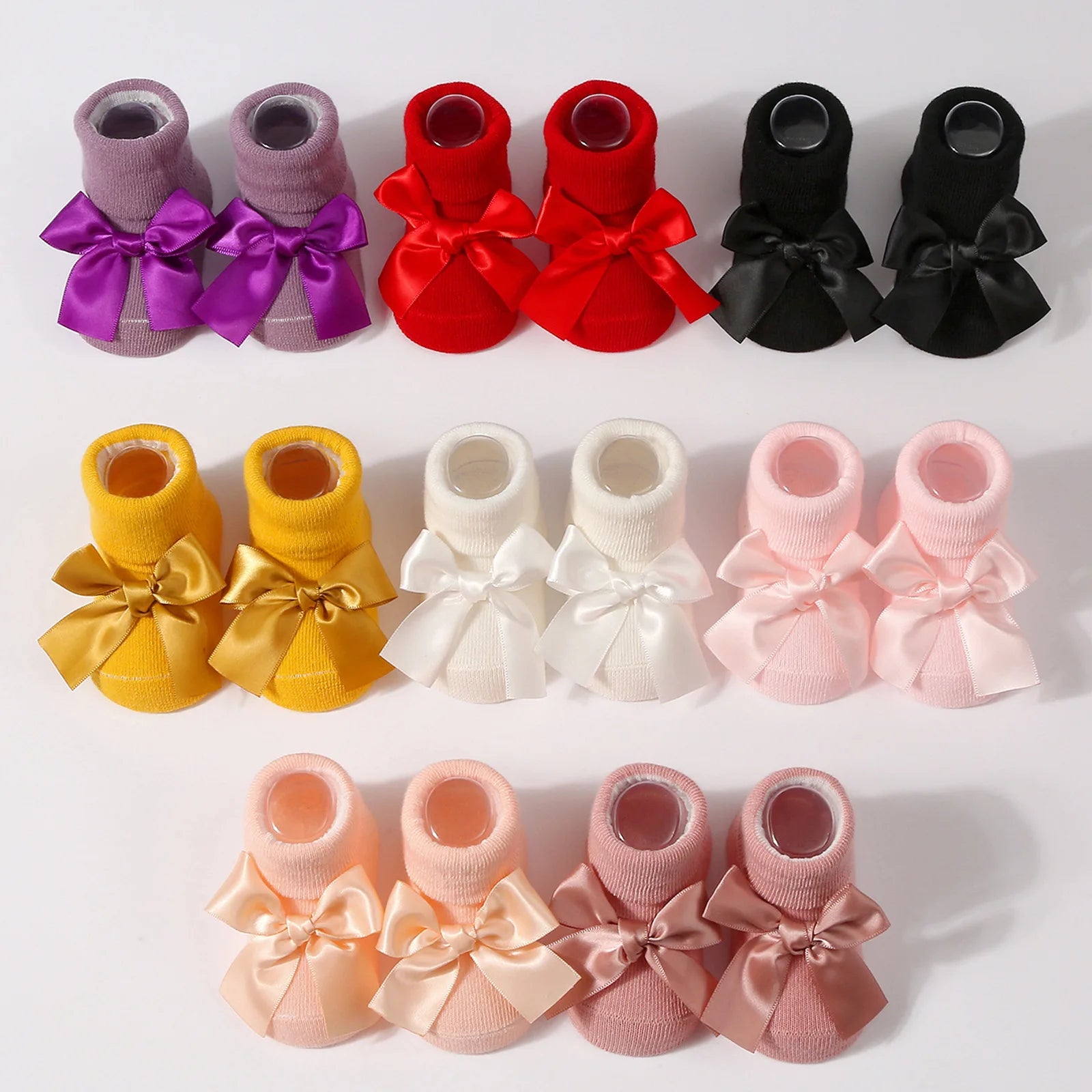 Bow Accent Baby Ankle Socks