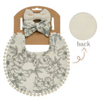 3-Piece Floral Baby Bib & Headband Set