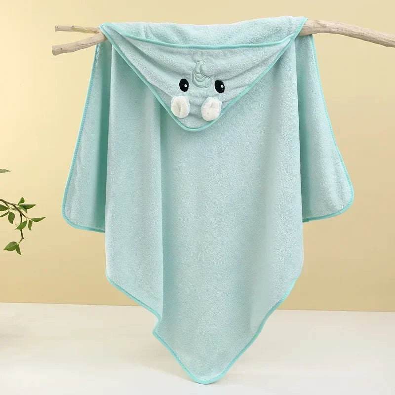 Hooded Baby Bath Towel & Swaddle Blanket