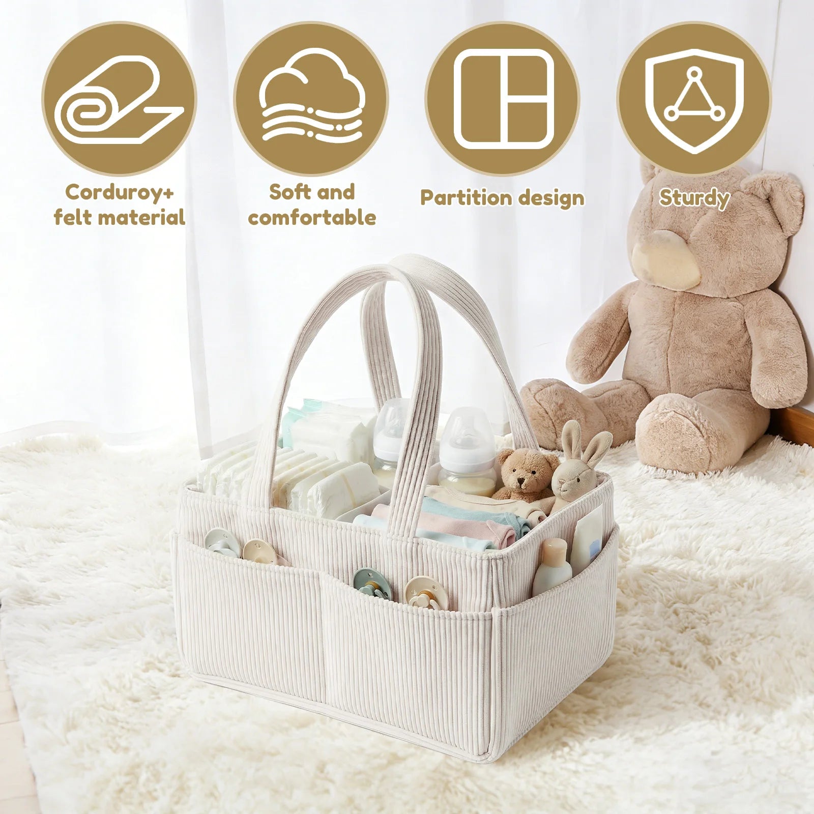 Baby Product Basket and Organizer