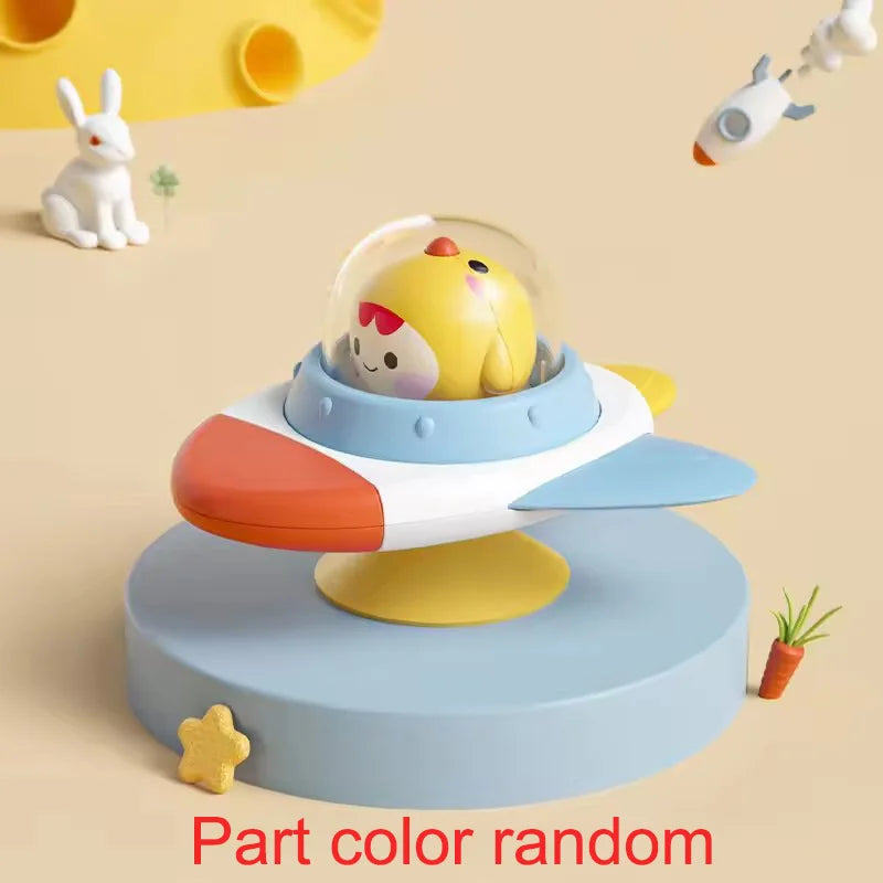 Cartoon Airplane Spinner Bath Toy - Table Stick