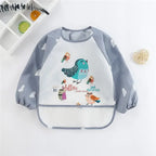 Baby Long Sleeve Waterproof Feeding Bib Apron