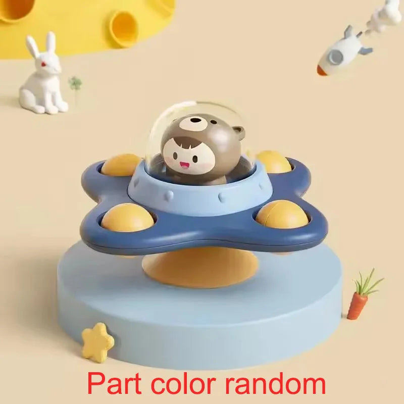 Cartoon Airplane Spinner Bath Toy - Table Stick