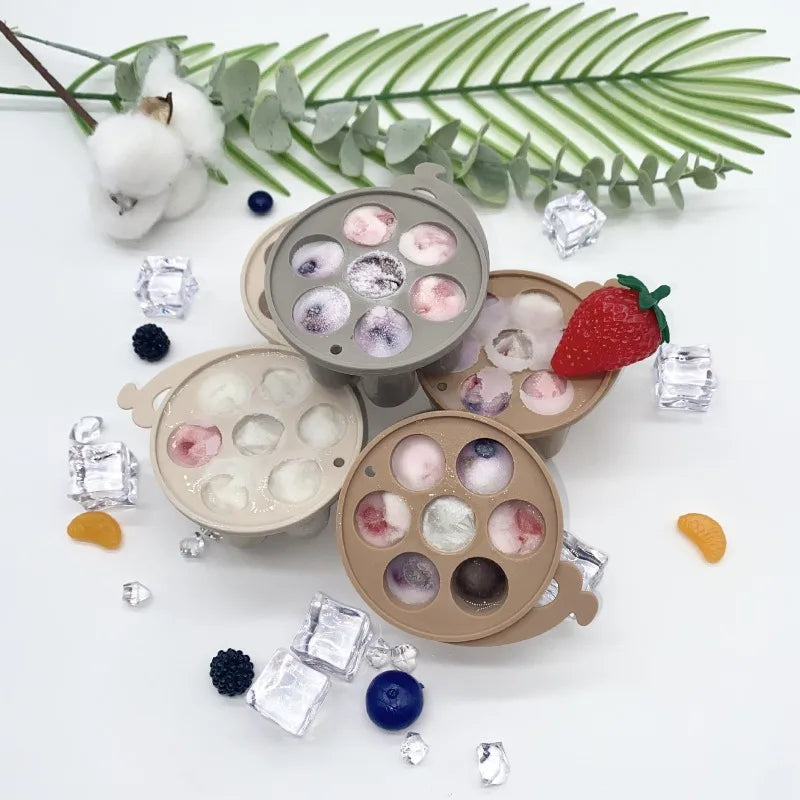 Silicone Fruit Feeder & Mini Freezer Tray Set