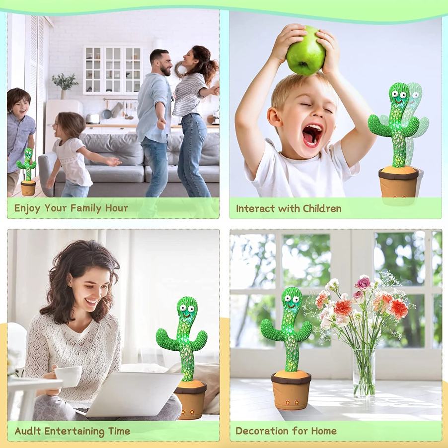 Dancing & Talking Cactus Plush Toy