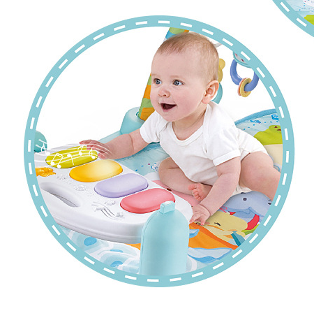Baby Play Gym with Piano and Activity Mat