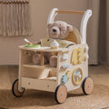 Wooden Baby Walker & Toy Activity Center