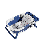 MoreFeel™ Foldable Baby Bathtub with Temperature Monitor, Floating Cushion & Hooded Towel Set