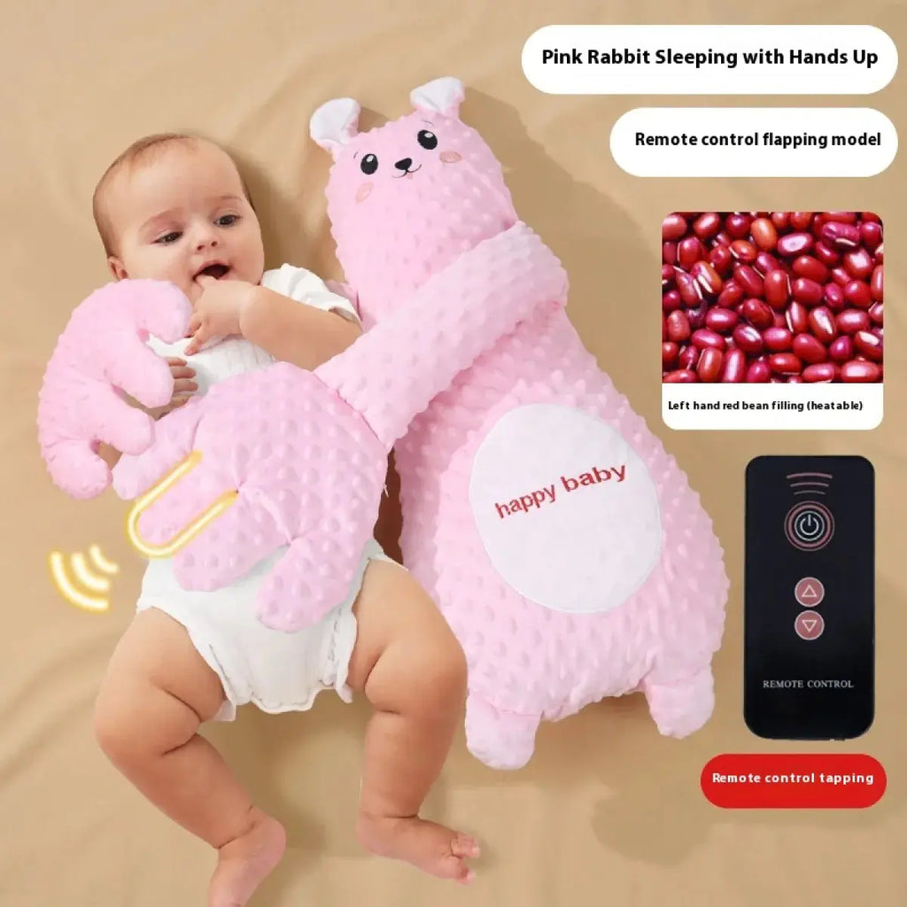 Baby Animal Shaped Soothing Pillow With Finger Flapping