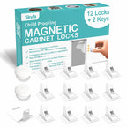 Skyla Magnetic Cabinet Safety Locks (12-Pack)