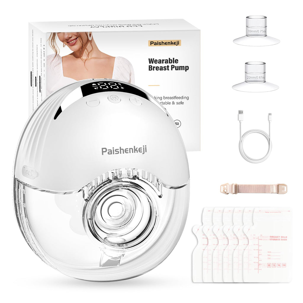 MamaEase™ Hands-Free Wearable Electric Breast Pump (4 Modes & 12 Levels)