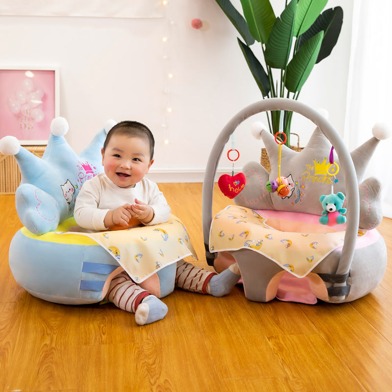 Crown Baby Learning Chair Plush Sofa for Infants